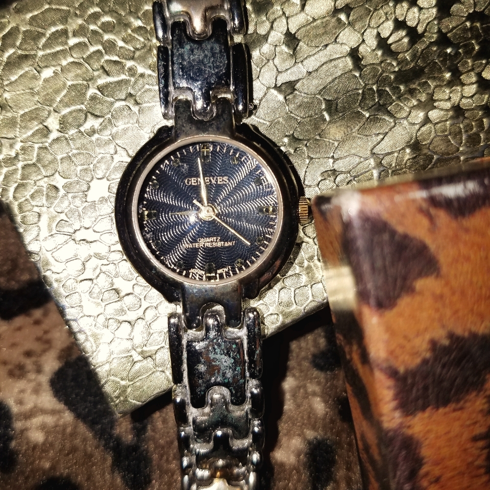 Geneves Designer Touch Mixed Metal Linked Band